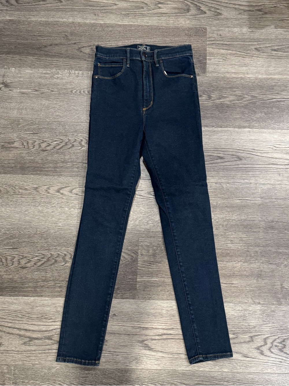 A&F Ultra high rise super skinny ankle jeans